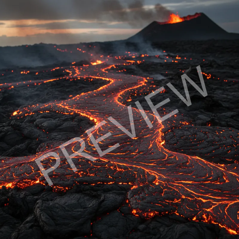 Volcanic Lava Flow Texture