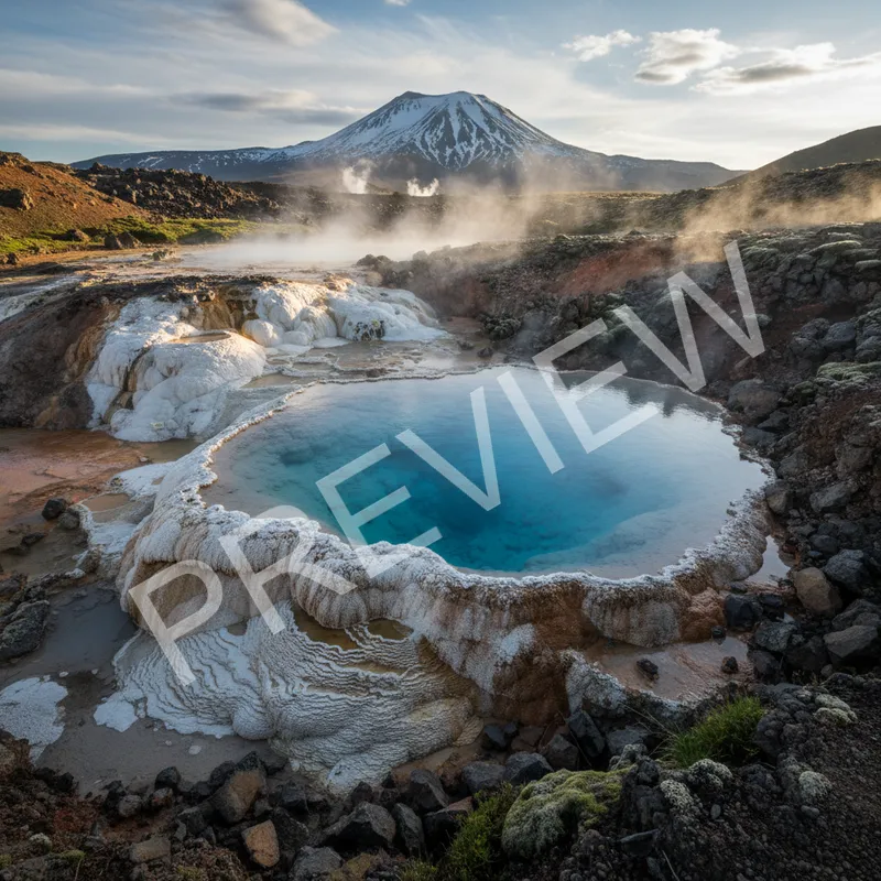 Volcanic Hot Spring Pool