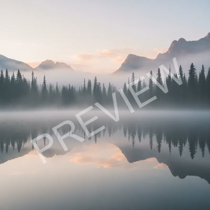 Mountain Lake Reflection